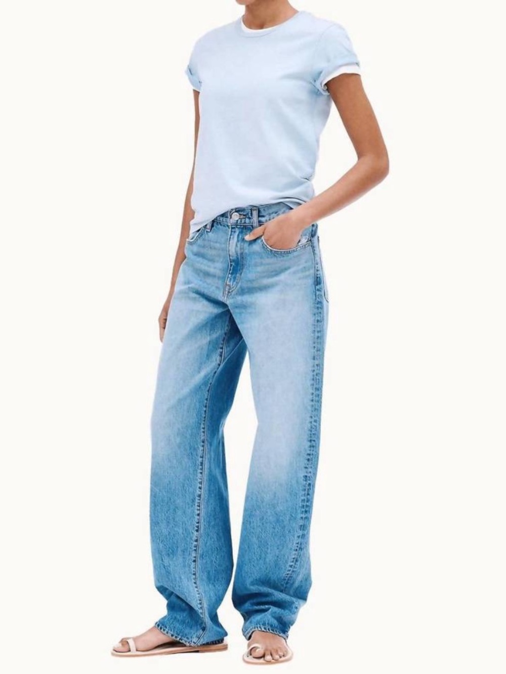 NEW SLVRLAKE tess long in out of beach blue